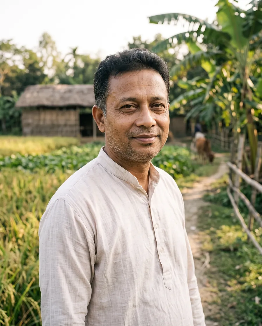 নিজের কৃষি খামারে মোহাম্মদ সাকিব